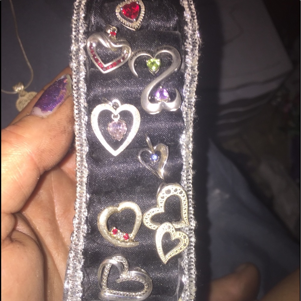 Bundle of heart charms